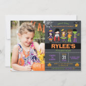 Halloween Costume Party Foto Einladung (Vorderseite)