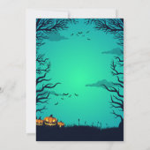 Halloween Costume Party Fun Ghosts Einladung (Rückseite)