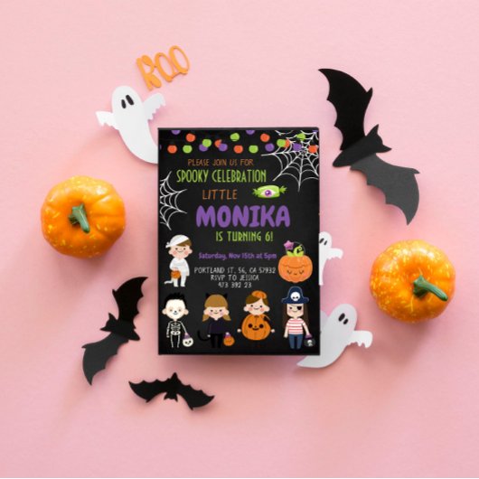 Halloween Costume Party Geburtstagseinladung Einladung
