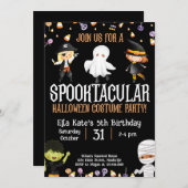 Halloween Costume Party Geburtstagskind Party Einladung (Vorne/Hinten)