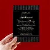 Halloween Costume Party Gold Folieneinladung