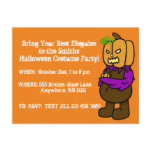Halloween Costume Party Individuelle Einladung