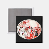 Halloween Costume Party Magnet (Vorderseite/Rückseite)
