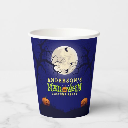 Halloween Costume Party Pappbecher (Rückseite)