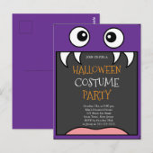 Halloween Costume Party Postkarte (Vorne/Hinten)