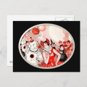 Halloween Costume Party Postkarte (Vorne/Hinten)