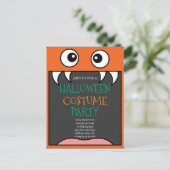 Halloween Costume Party Postkarte (Stehend Vorderseite)