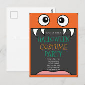 Halloween Costume Party Postkarte (Vorne/Hinten)