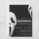 Halloween Costume Party Spooky Creepy Ghost Themed Einladung (Vorderseite)