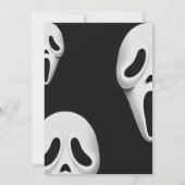 Halloween Costume Party Spooky Creepy Ghost Themed Einladung (Rückseite)