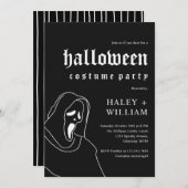 Halloween Costume Party Spooky Grim Sensenmann The Einladung (Vorne/Hinten)