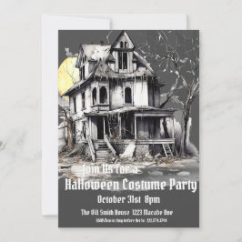 Halloween Costume Party, Spuk Haus Einladung