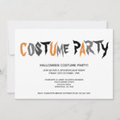 Halloween Costume Party Strickmuster Einladung (Vorderseite)
