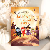 Halloween Costume Party Trick Leckerei Kinder Einladung
