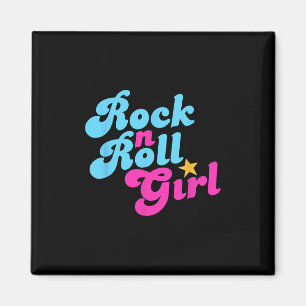 Halloween Costume Rock'n'Roll Girl Rock and Roll W Magnet