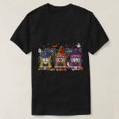 Halloween Costume School Busfahrer glücklich Hallo T-Shirt (Design vorne)