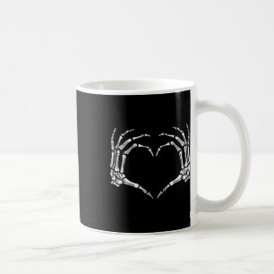 Halloween Costume Skeleton Hands Heart Sign Mens W Kaffeetasse