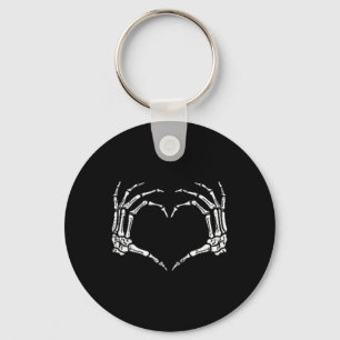 Halloween Costume Skeleton Hands Heart Sign Mens W Schlüsselanhänger