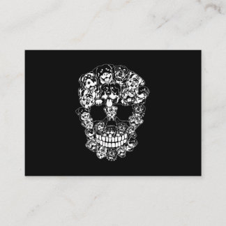 Halloween Costume Skull Rottweiler Hundeliebhaber Visitenkarte