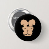 Halloween Costume Spaß Monkey Gorilla Anzug Ha Button (Vorne & Hinten)