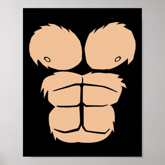 Halloween Costume Spaß Monkey Gorilla Anzug Ha Poster (Vorne)