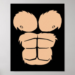 Halloween Costume Spaß Monkey Gorilla Anzug Ha Poster