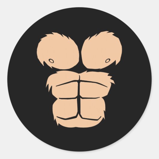 Halloween Costume Spaß Monkey Gorilla Anzug Ha Runder Aufkleber (Vorderseite)