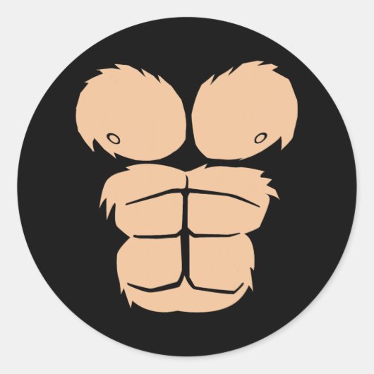 Halloween Costume Spaß Monkey Gorilla Anzug Ha Runder Aufkleber (Vorderseite)