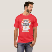 Halloween Costume Spicy Chili Sauce Bottl T-Shirt (Vorne ganz)