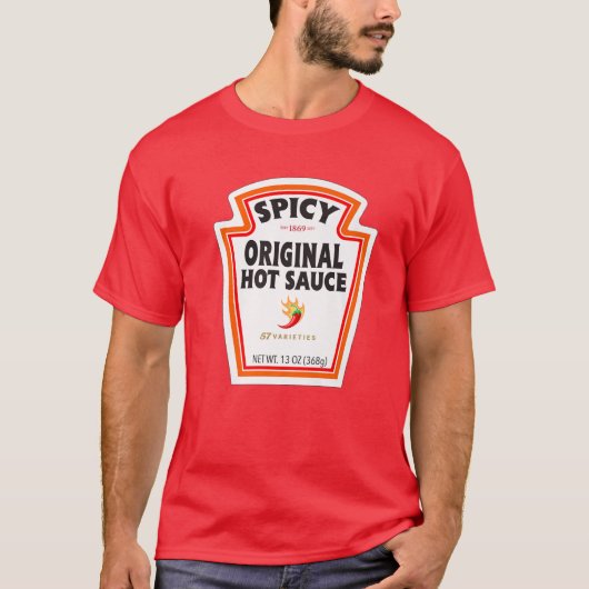 Halloween Costume Spicy Chili Sauce Bottl T-Shirt (Vorderseite)