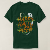 Halloween Costume Spirit Ghost Moon wünscht Happy  T-Shirt (Design vorne)