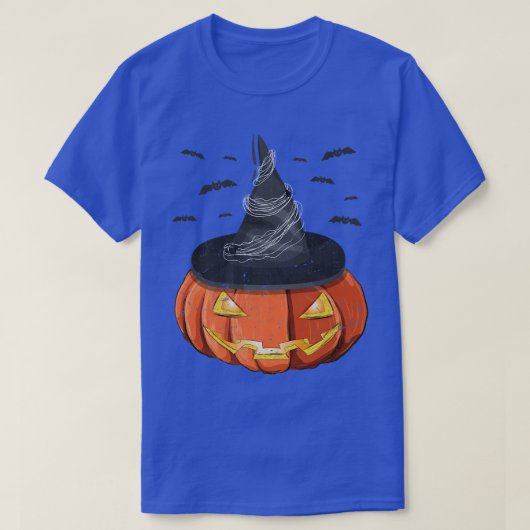 Halloween Costume Spooky Kürbislaterne Hexenhut T-Shirt (Design vorne)