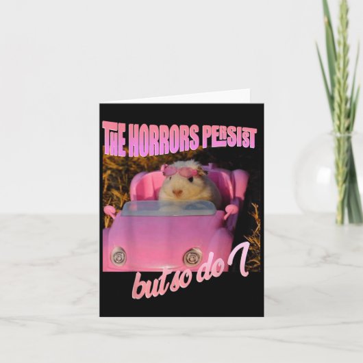 Halloween Costume - The Horrors Persist But So Do  Karte (Vorderseite)
