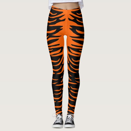 Halloween Costume Tiger Stripes Leggings (Vorderseite)