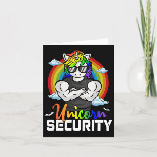 Halloween Costume Unicorn Security Matching Family Karte