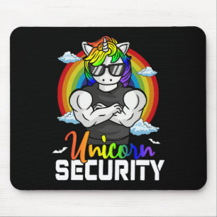 Halloween Costume Unicorn Security Matching Family Mousepad