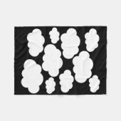 Halloween Costume Weiße Wolken Fleecedecke (Vorderseite (Horizontal))