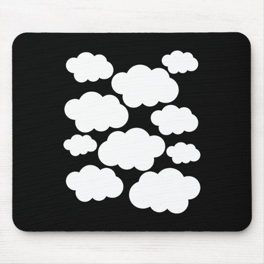 Halloween Costume Weiße Wolken Mousepad (Vorne)