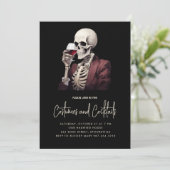 Halloween Costumes & Cocktails Party Einladung (Stehend Vorderseite)