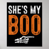 Halloween Costumes Shes My Boo Couple Matching Par Poster (Vorne)