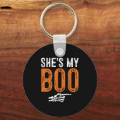 Halloween Costumes Shes My Boo Couple Matching Par Schlüsselanhänger (Vorderseite)