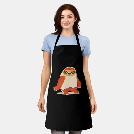 Halloween costumes sloth Oversized T-Shirt Schürze (Getragen)