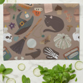 Halloween Cotattcore Geschirrtuch (Gefaltet)