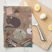 Halloween Cotattcore Geschirrtuch (Viertel Falte)