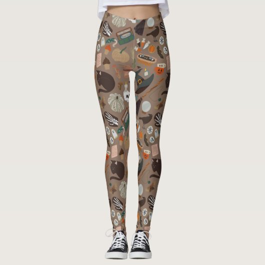 Halloween Cotattcore Leggings (Vorderseite)