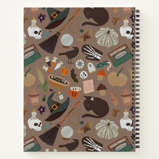 Halloween Cotattcore Notizblock (Rückseite)