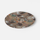 Halloween Cotattcore Pappteller (Schrägansicht)