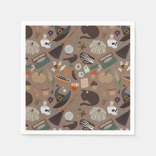 Halloween Cotattcore Serviette (Vorderseite)