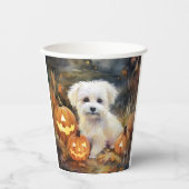 Halloween Coton De Tulear mit Pumpkins Beängstigen Pappbecher (Vorderseite)