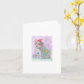 Halloween Count Candy Horn Karte (Gelbe Blume)